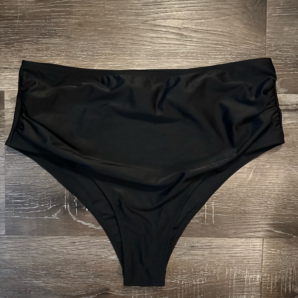 Black High-Waisted Bikini Bottom